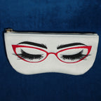 Red Eyelash Glasses Case