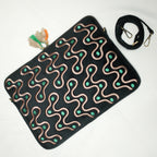 Black Abstract Laptop Bag