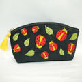Midnight Ladybug Embroidered Pouch