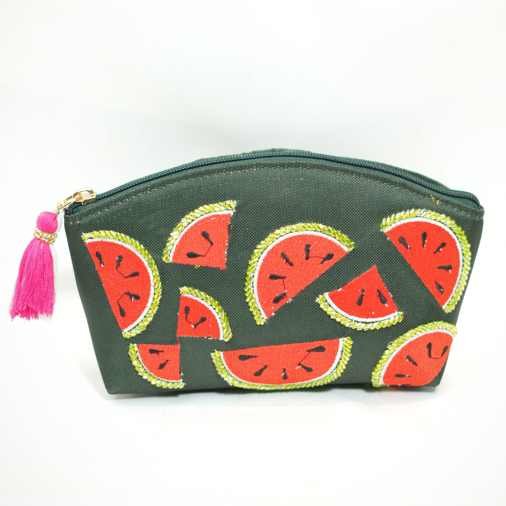 Watermelon Pop Embroidered Pouch