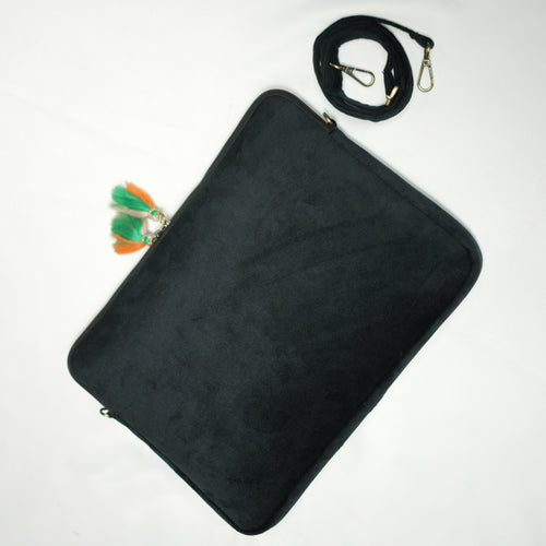 Black Abstract Laptop Bag