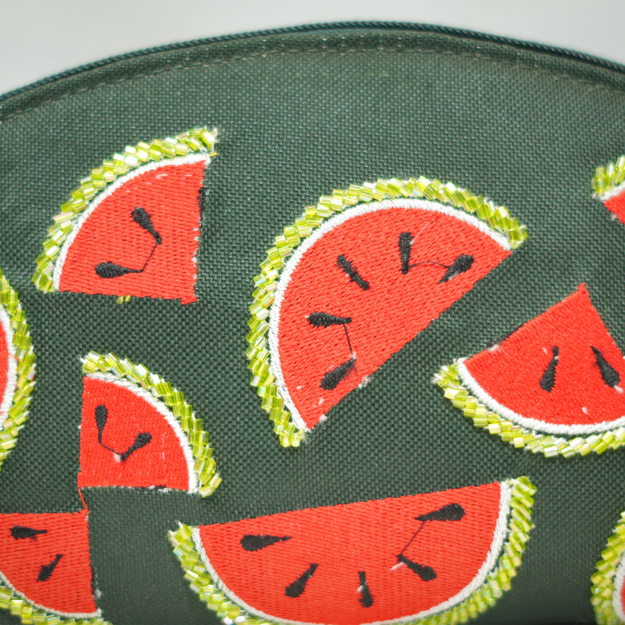 Watermelon Pop Embroidered Pouch