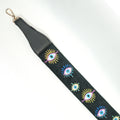 Evil Eye Charm Embroidered Belt