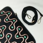 Black Abstract Laptop Bag