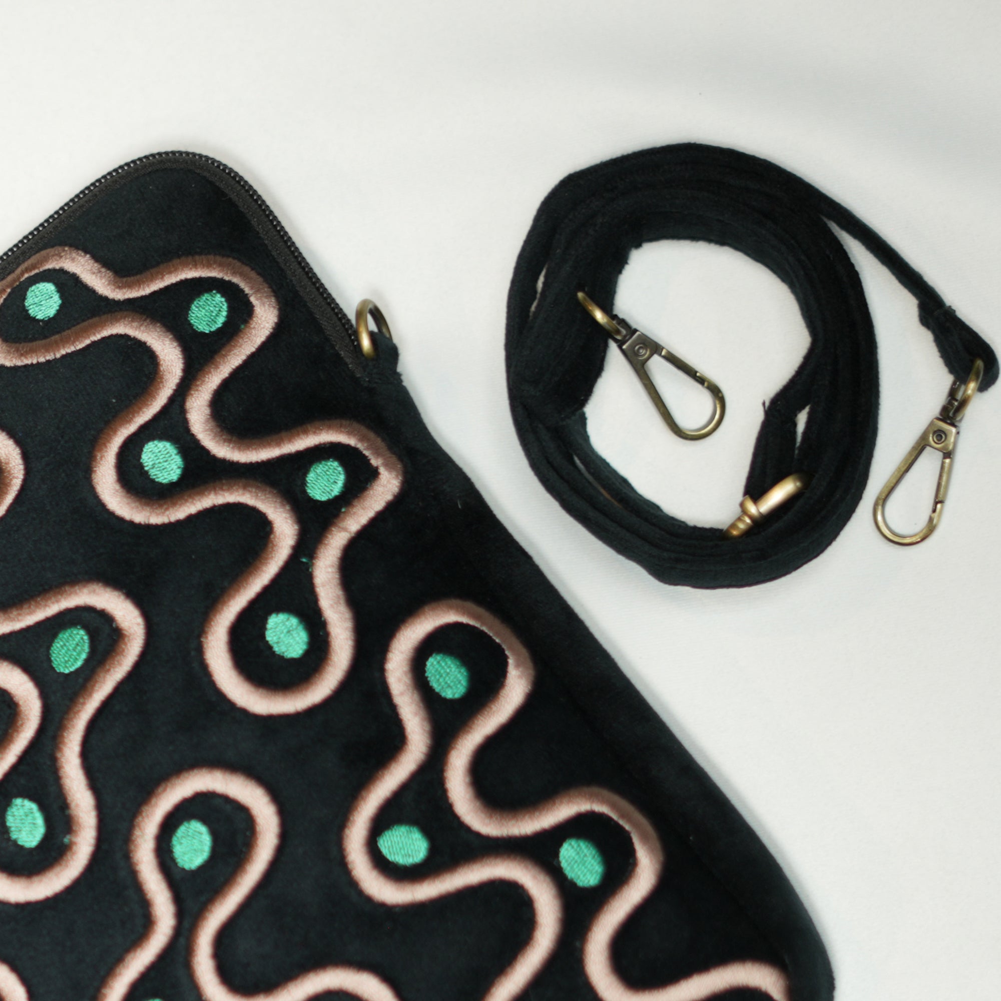Black Abstract Laptop Bag