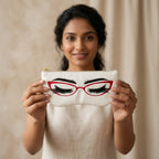 Red Eyelash Glasses Case